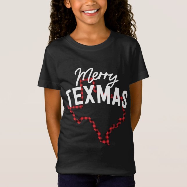 Merry Texmas Southern Texas Weihnachts Staat Buffa T-Shirt (Vorderseite)