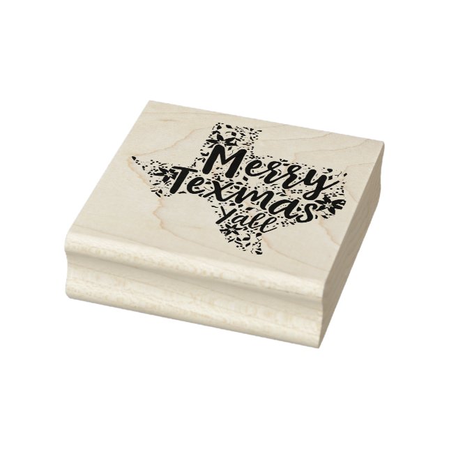 Merry Texmas Y'all Texas Staat Weihnachtskunst Bri Gummistempel (Stempel)