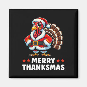 Merry Thanksmas Erntedank Türkei Xmas Funny Magnet