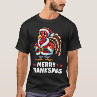 Merry Thanksmas Erntedank Türkei Xmas Funny T-Shirt