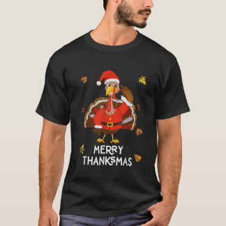 Merry Thanksmas Erntedank Turkey Merry Christma T-Shirt