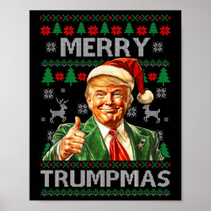 Merry Trumpmas - Weihnachtsmann Donald Trump Poster