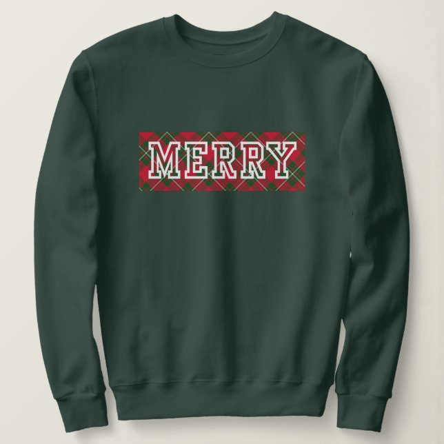 Merry Ugly Christmas Sweater Sweatshirt (Design vorne)