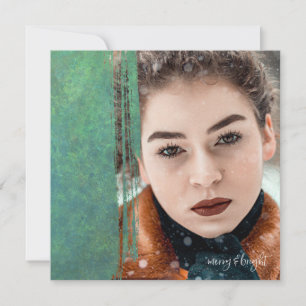 Merry und Bright Feiertagskarte