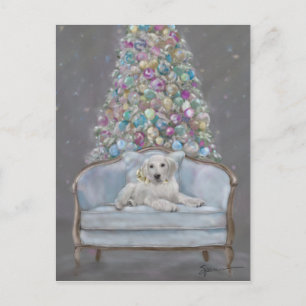 Merry und Bright Feiertagspostkarte