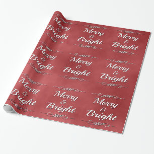 Merry und Bright Geschenkpapier