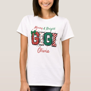 Merry und Bright Gigi Oma Weihnachten T - Shirt