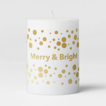 Merry und Bright Holiday Candle
