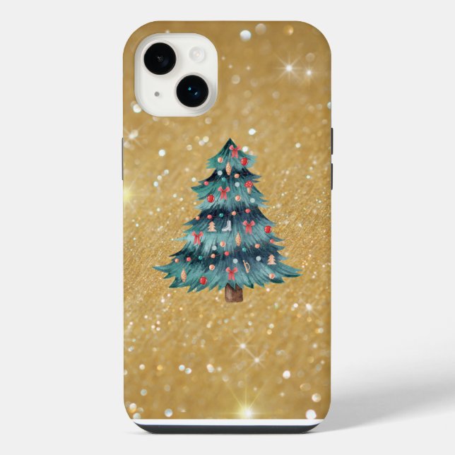 Merry und Bright iPhone Hülle (Rückseite)