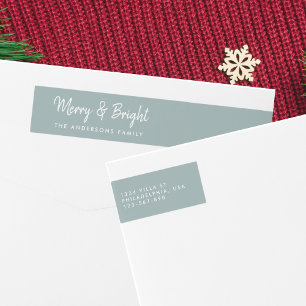 Merry und Bright Lässige Skriptkalligrafie
