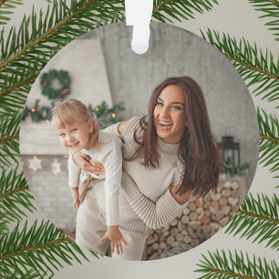 Merry und Bright   Modernes stilvolles Weihnachtsf Ornament