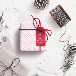 Merry und Bright Personalisiert Geschenkanhänger