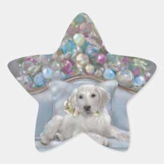 Merry und Bright Stern-Aufkleber