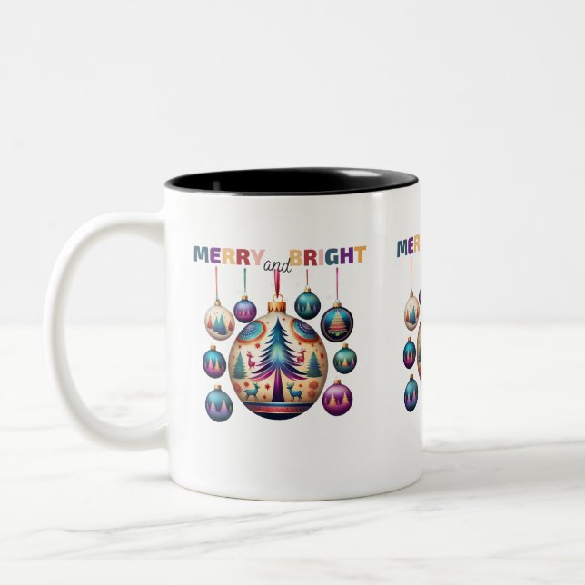 Merry und Bright Zweifarbige Tasse (Links)
