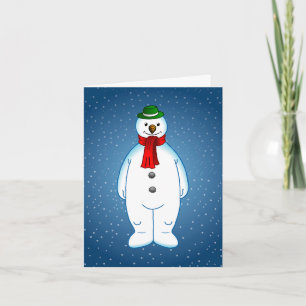 Merry und Happy Snowman Feiertagskarte