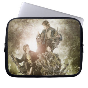 Merry und Peregrin auf Treebeard Laptopschutzhülle