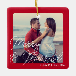 Merry und Verheiratet Wedding neu Keramikornament