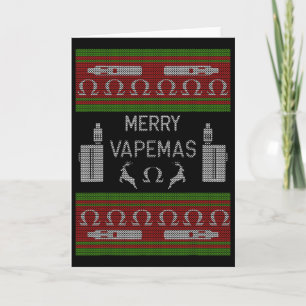 Merry Vapemas - Vaping Ugly Christmas Sweater Karte