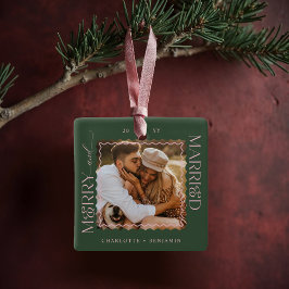 Merry & Verheiratet Modern Minimal Wavy Foto Keepa Keramikornament