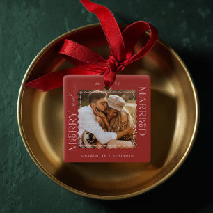 Merry & Verheiratet Modern Minimal Wavy Foto Keepa Keramikornament