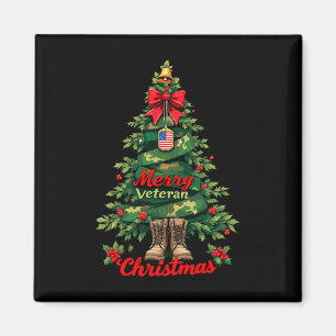 Merry Veteran Weihnachtsbaum Xmas Familie Matching Magnet