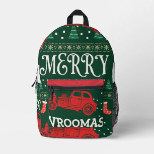MERRY VROOMAS - CHRISTMAS UGLY SWEATER BEDRUCKTER RUCKSACK