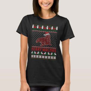 Merry Walmas Ugly Christmas Sweater Walrus Sea Ani T-Shirt