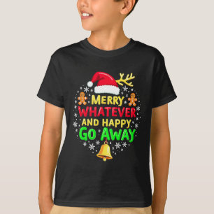 Merry, was lustig Weihnachts Zitat Ugly Xmas Pj T-Shirt