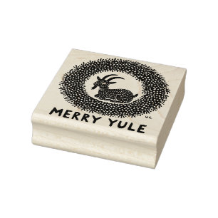 Merry Weihnachten Goat Gummistempel