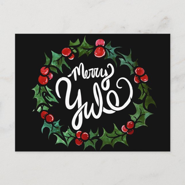 Merry Weihnachten Pagan Holidays Wiccan Seligen We Postkarte (Vorderseite)