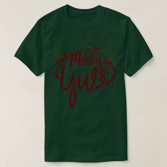 Merry Weihnachten T-Shirt (Design vorne)