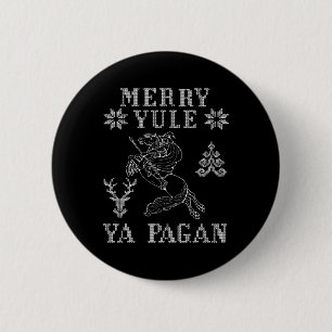 Merry Weihnachten Ya Pagan Odin auf der Insel Slei Button