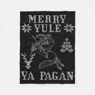 Merry Weihnachten Ya Pagan Odin auf der Insel Slei Fleecedecke