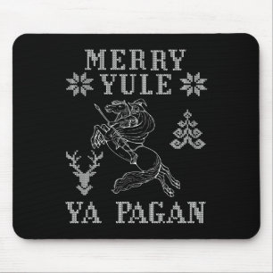 Merry Weihnachten Ya Pagan Odin auf der Insel Slei Mousepad