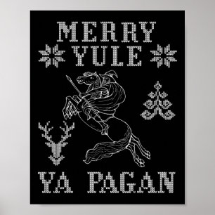 Merry Weihnachten Ya Pagan Odin auf der Insel Slei Poster
