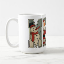 MERRY – Weihnachtszeichen-Buchstaben-Kunst