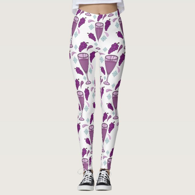 Merry Wine Drink Holiday Thunder_Cove Leggings (Vorderseite)