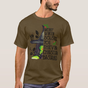 Merry Winter Solstice Sie Diebstahl Christliche Ba T-Shirt