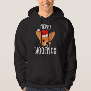 Merry Woofmas Chihuahua Puppy Santa Dog Weihnachte Hoodie
