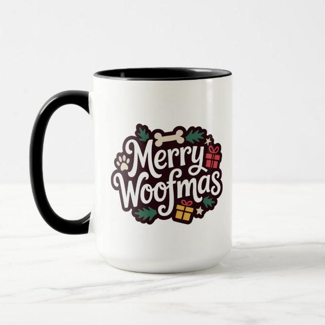 Merry Woofmas Cozy Holiday Tasse (Links)