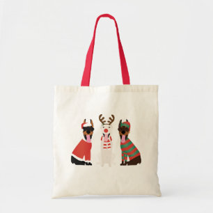 Merry Woofmas Dobermann Weihnachtshunde Tragetasche
