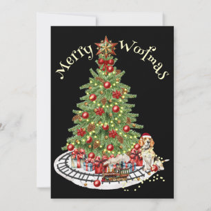 Merry Woofmas Dog Design - Beagle Feiertagskarte