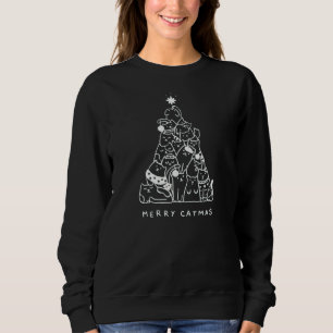 Merry Woofmas Funny Dogs Weihnachtsbaum Weihnachts Sweatshirt