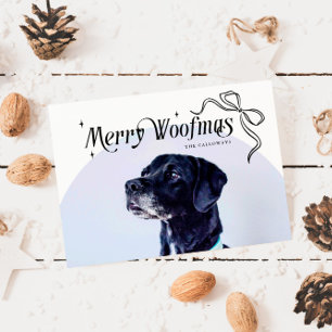 Merry Woofmas Hund Weihnachtskarte Feiertagskarte