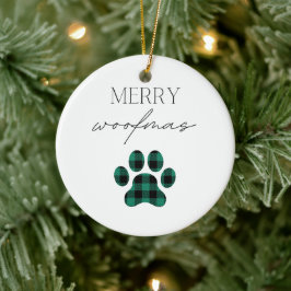 Merry Woofmas Keramik Ornament