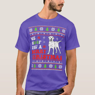 Merry Woofmas Labrador liebt Merry Xmas Hund Lover T-Shirt