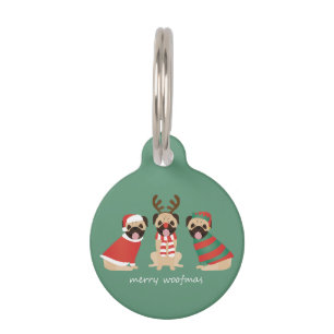 Merry Woofmas Mops Hunde Haustiermarke