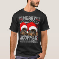 Merry Woofmas Niedliche Rottweiler Welpen mit Sant
