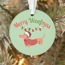 Merry WOOFmas Ornament