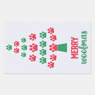 Merry Woofmas Stickers
